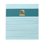Bald Eagle Pulver Blue Notepad Notizblock (Vorderseite)