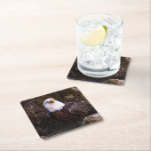 Bald Eagle Rechteckiger Pappuntersetzer (Vor Ort)