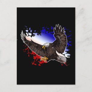 Bald Eagle - Rot, Weiß und Blau Postkarte