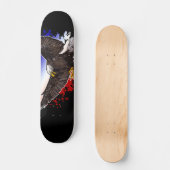 Bald Eagle - Rot, Weiß und Blau Skateboard (Vorderseite)
