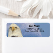 Bald Eagle Rücksendeadressen-Aufklebers (Insitu)