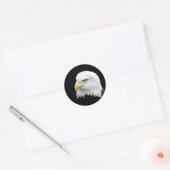 Bald Eagle Runder Aufkleber (Umschlag)