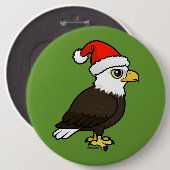 Bald Eagle Santa Button (Vorne & Hinten)