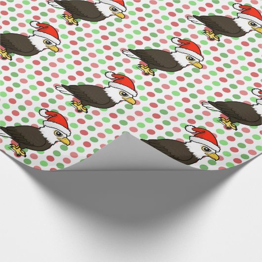 Bald Eagle Santa Geschenkpapier (Ecke)