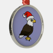 Bald Eagle Santa Ornament Aus Metall (Rechts)