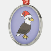 Bald Eagle Santa Ornament Aus Metall (Links)