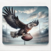 Bald Eagle Scoring a Touchdown Mousepad (Vorne)