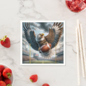 Bald Eagle Scoring a Touchdown Serviette (Beispiel)