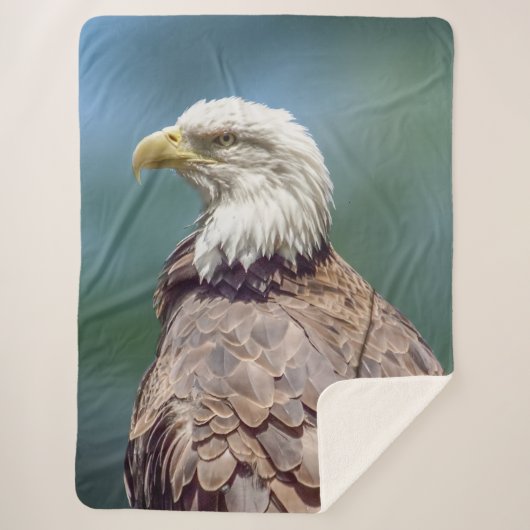 Bald Eagle Sherpa Fleece Blanket Sherpadecke (Vorderseite)