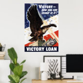 Bald Eagle — Siegeskredit Poster (Heimbüro)