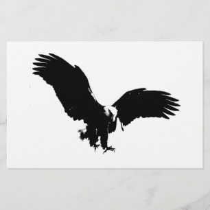 Bald Eagle Silhouette Briefpapier