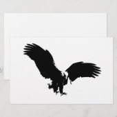 Bald Eagle Silhouette Briefpapier (Vorne/Hinten)