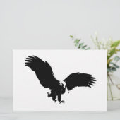 Bald Eagle Silhouette Briefpapier (Stehend Vorderseite)