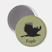 Bald Eagle Silhouette Geschenke Magnet (Vorderseite/Rückseite)