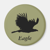 Bald Eagle Silhouette Geschenke Magnet (Vorne)
