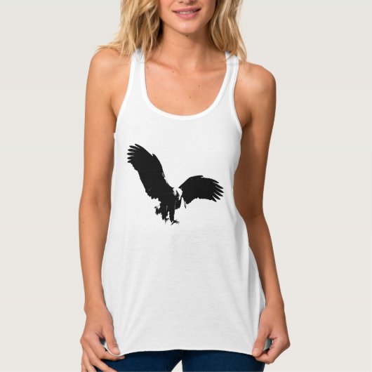 Bald Eagle Silhouette Tank Top (Vorderseite)