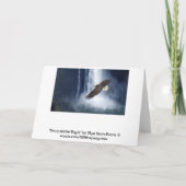 Bald Eagle & Snoqualmie Falls Grußkarten Karte (Rückseite)