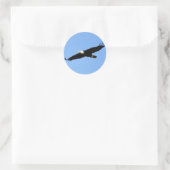 Bald Eagle Soar Runder Aufkleber (Tasche)