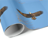 Bald Eagle Soaring1 Geschenkpapier (Rolleneckpunkt)