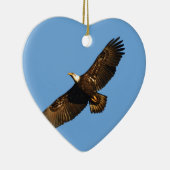 Bald Eagle Soaring 2 Keramik Ornament (Rechts)