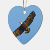 Bald Eagle Soaring 2 Keramik Ornament (Links)