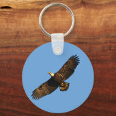 Bald Eagle Soaring 2 Schlüsselanhänger (Vorderseite)