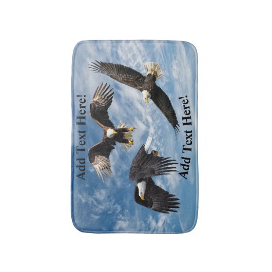 Bald Eagle Soaring Badematte (Vorderseite Vertikal)