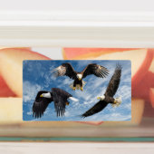 Bald Eagle Soaring Etiketten (Befestigt)