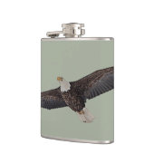 Bald Eagle Soaring Flachmann (Links)