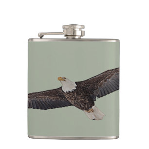 Bald Eagle Soaring Flachmann