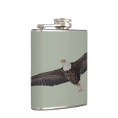Bald Eagle Soaring Flachmann (Rechts)