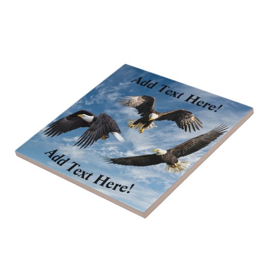 Bald Eagle Soaring Fliese (Seite)