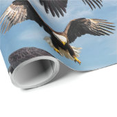 Bald Eagle Soaring Geschenkpapier (Rolleneckpunkt)