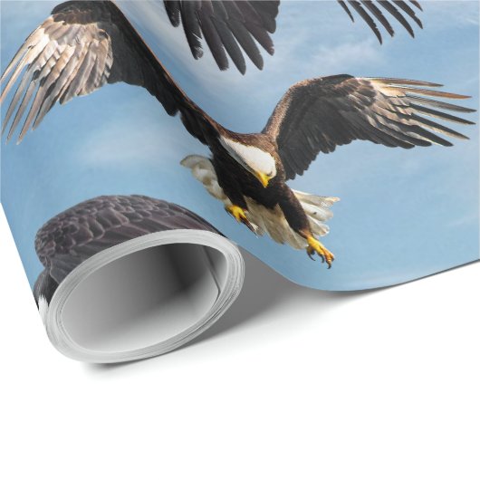 Bald Eagle Soaring Geschenkpapier (Rolleneckpunkt)