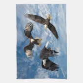 Bald Eagle Soaring Geschirrtuch (Vertikal)
