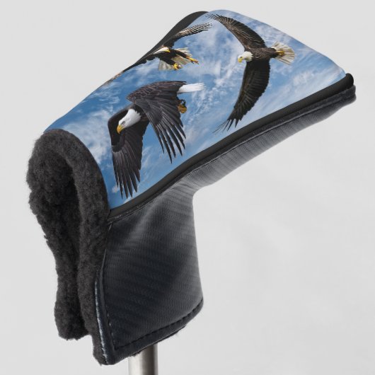 Bald Eagle Soaring Golf Headcover (3/4 Vorderseite)
