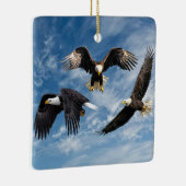 Bald Eagle Soaring Keramikornament (Rechts)