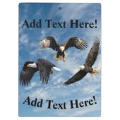 Bald Eagle Soaring Klemmbrett (Rückseite)