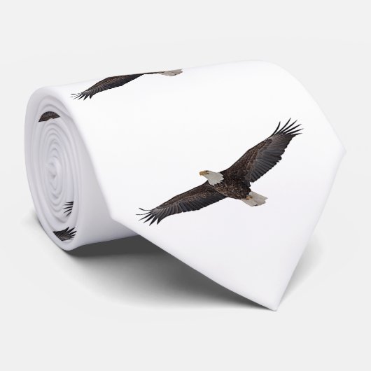 Bald Eagle Soaring Krawatte (Gerollt)