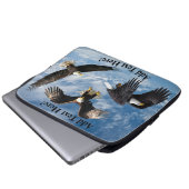 Bald Eagle Soaring Laptopschutzhülle (Vorne Knopf)