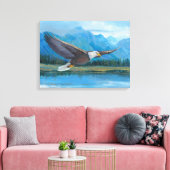 Bald Eagle Soaring Leinwanddruck (Insitu (Wohnzimmer))