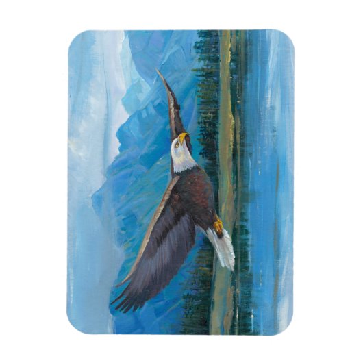 Bald Eagle Soaring Magnet (Vertikal)