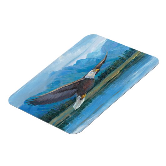 Bald Eagle Soaring Magnet (Linke Seite)