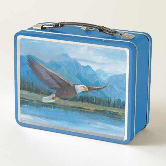 Bald Eagle Soaring Metall Brotdose (Rückseite)