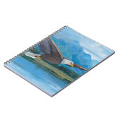 Bald Eagle Soaring Notizblock (Linke Seite)