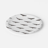 Bald Eagle Soaring Pappteller (Schrägansicht)