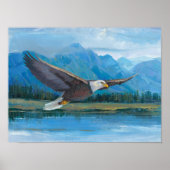 Bald Eagle Soaring Poster (Vorne)