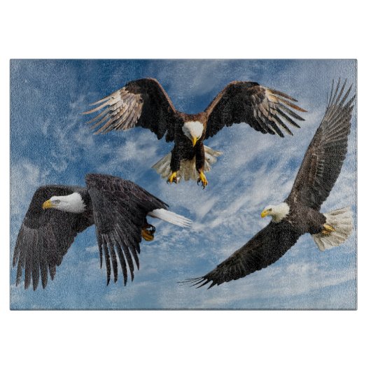 Bald Eagle Soaring Schneidebrett (Vorderseite)