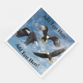 Bald Eagle Soaring Serviette (Ecke)