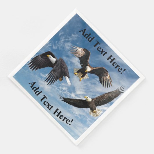 Bald Eagle Soaring Serviette (Ecke)